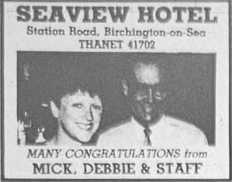 Seaview Hotel advert 1971