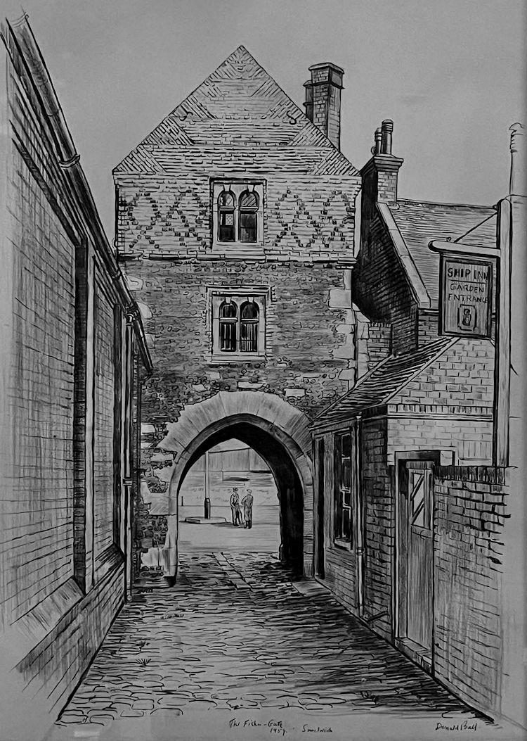 Ship Inn sketch 1959