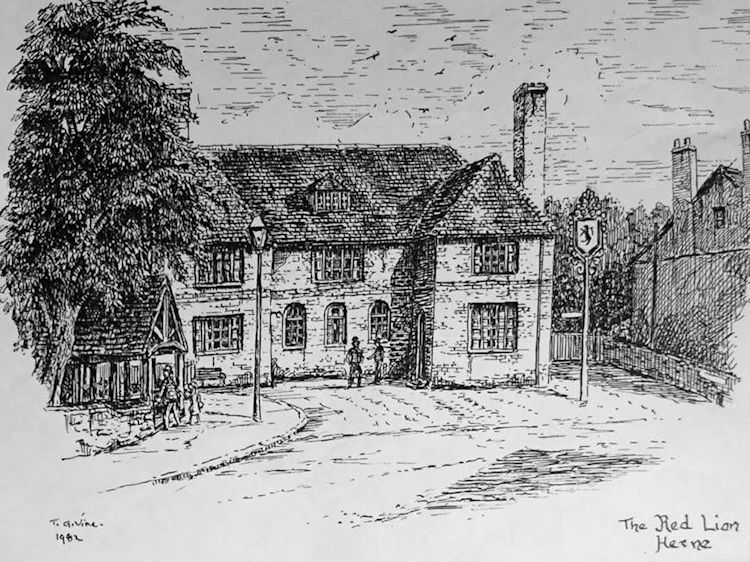 Upper Red Lion sketch 1982