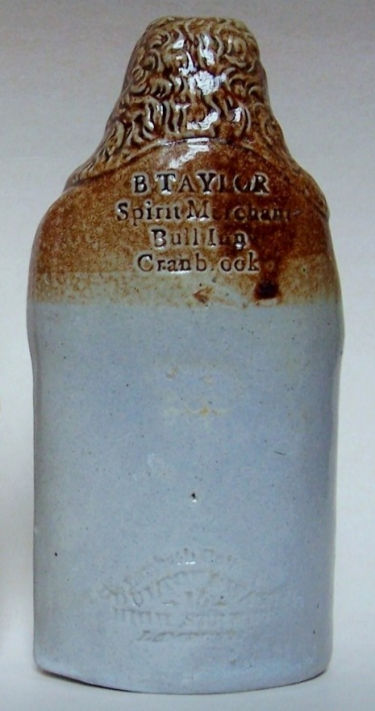 Bull flask 1832 back