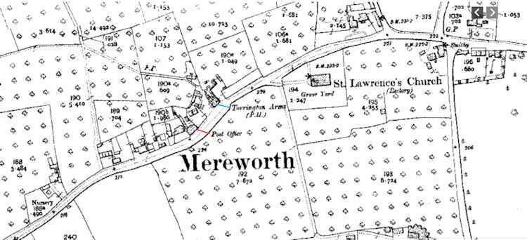 Mereworth map 1910