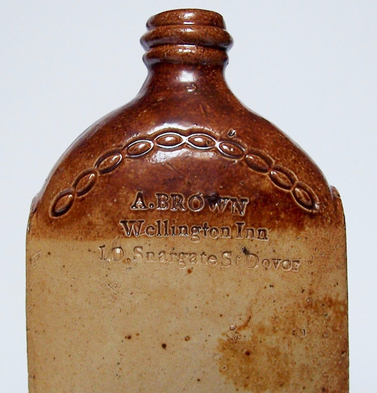 Wellington Inn flask 1840