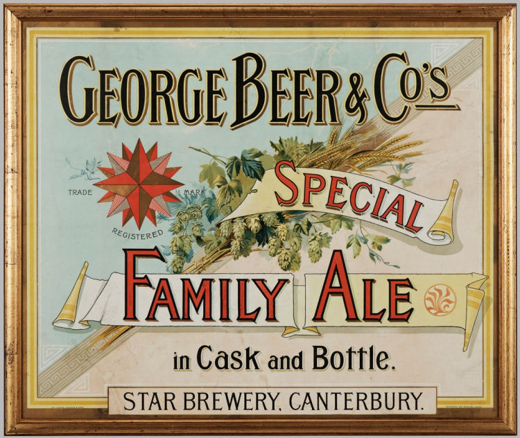 George Beer Star Brewery poster