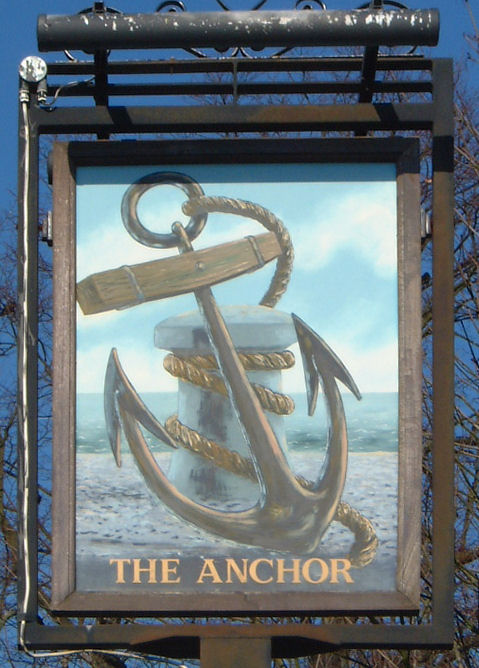 The Anchor sign at Wingham