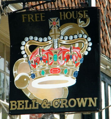 Bell and Crown sign