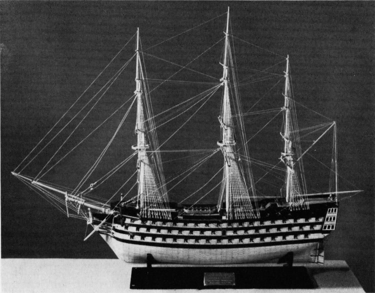 Scale model of HMS Britannia VII