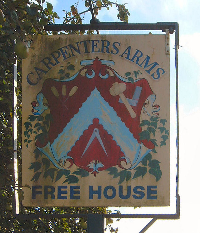 Carpenter's Arms sign 2007