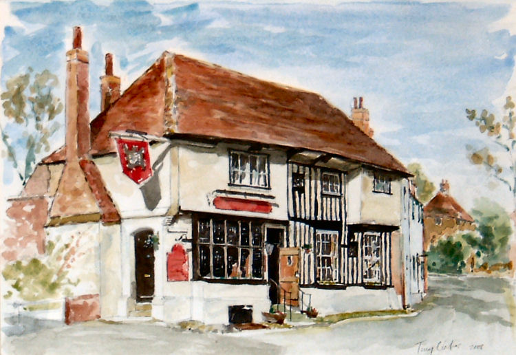 Chequers at Ash, painting