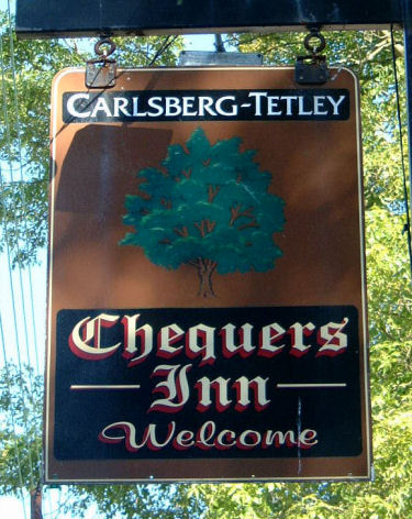 Chequers (Hougham) sign 2