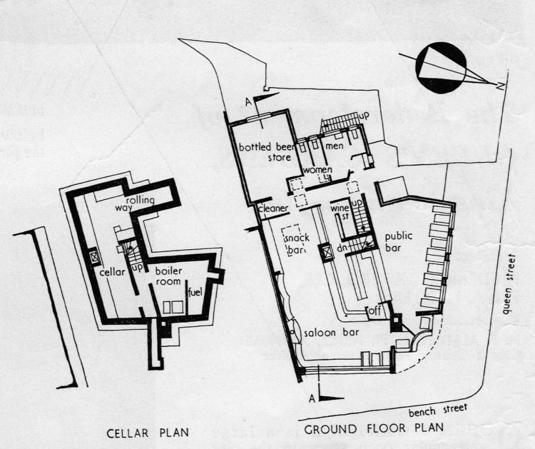 Floor Plans of the Dover tavern
