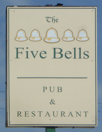 Five Bells sign at Ringwould