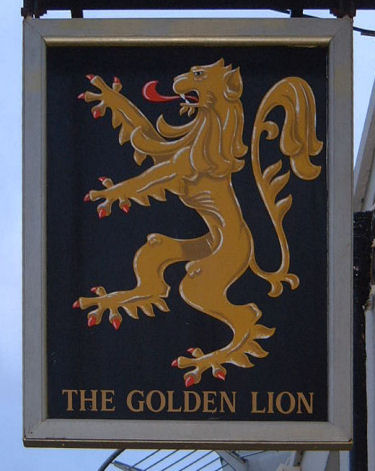 Golden Lion sign