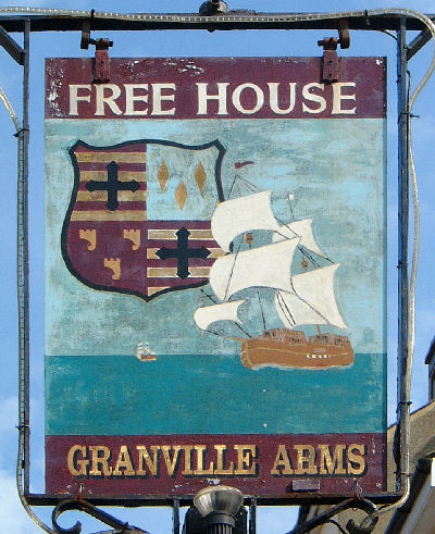 Granville Arms sign in Deal