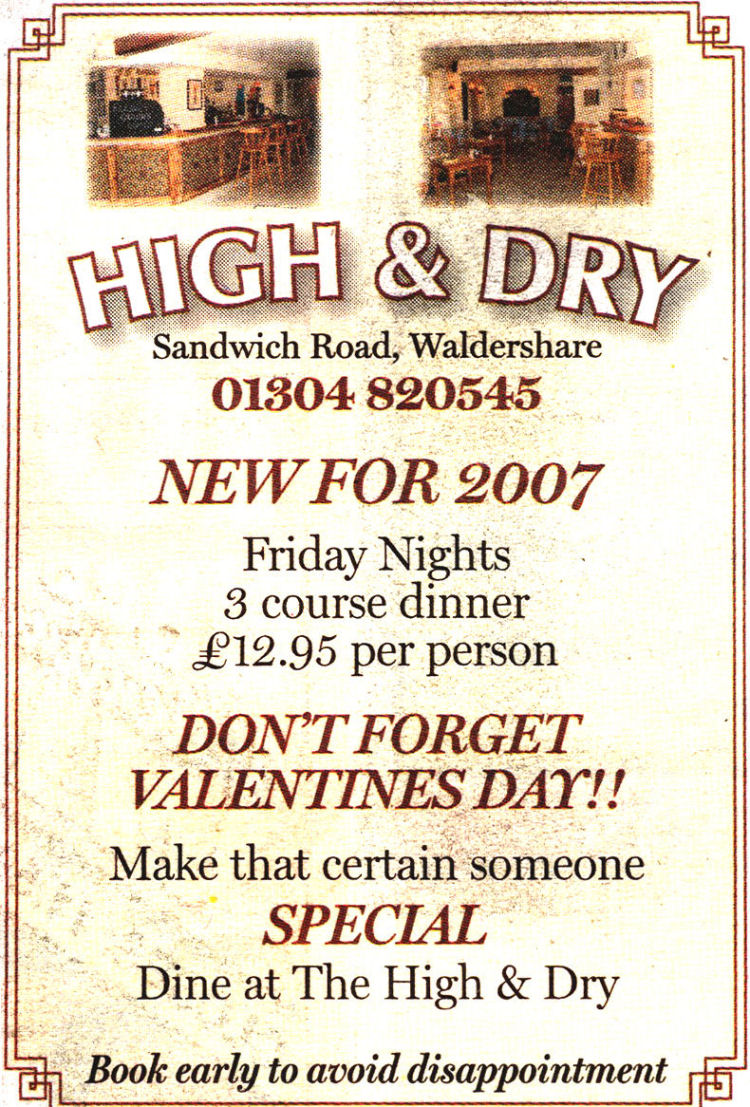 High and Dry advert