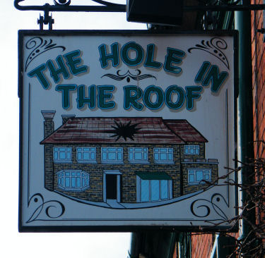 Hole in the Roof sign 2012
