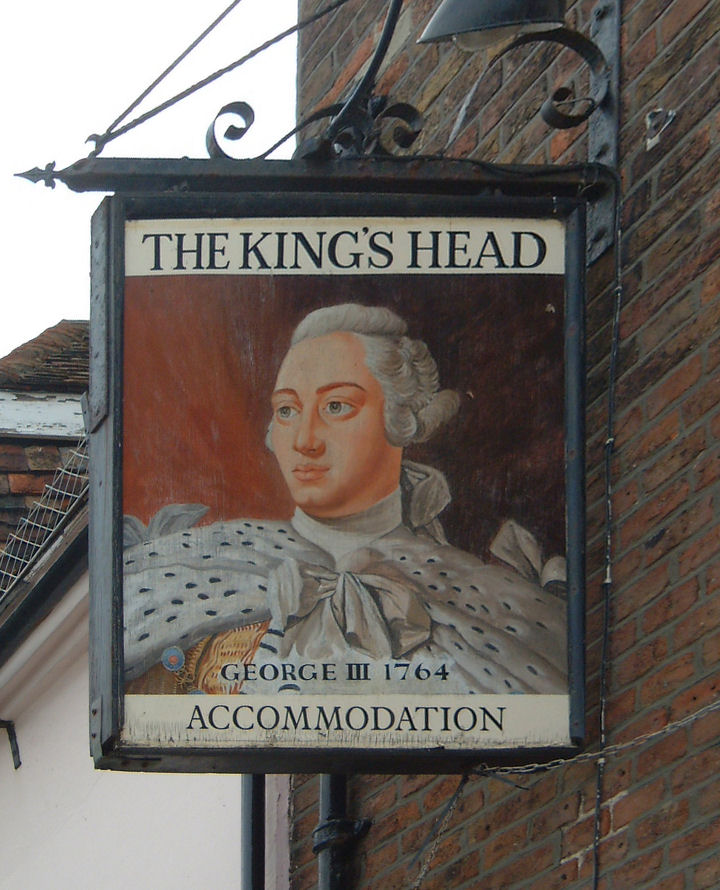 Kings Head sign in Deal