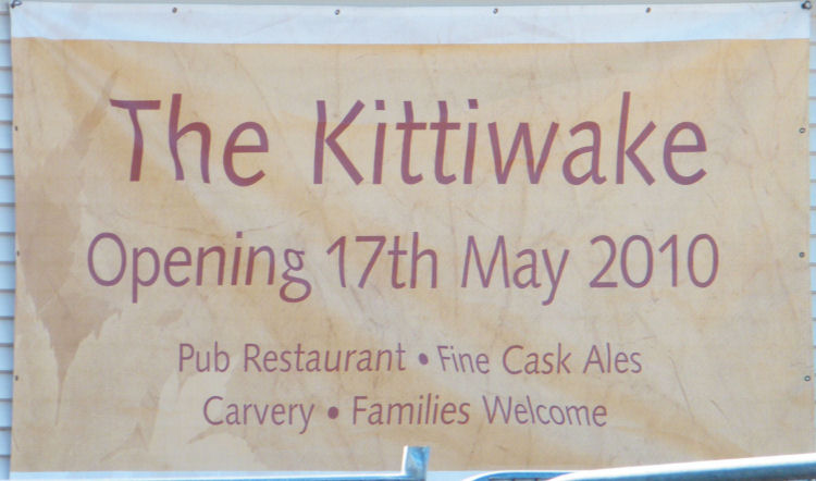 Kittiwake opening sign