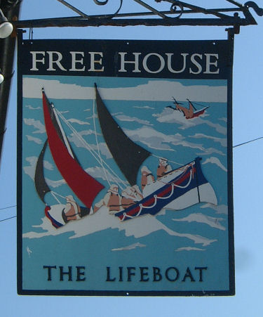 Lifeboat Inn Sign, Folkestone 2009