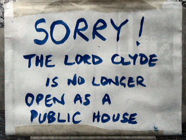 Lord Clyde closed sign 2011