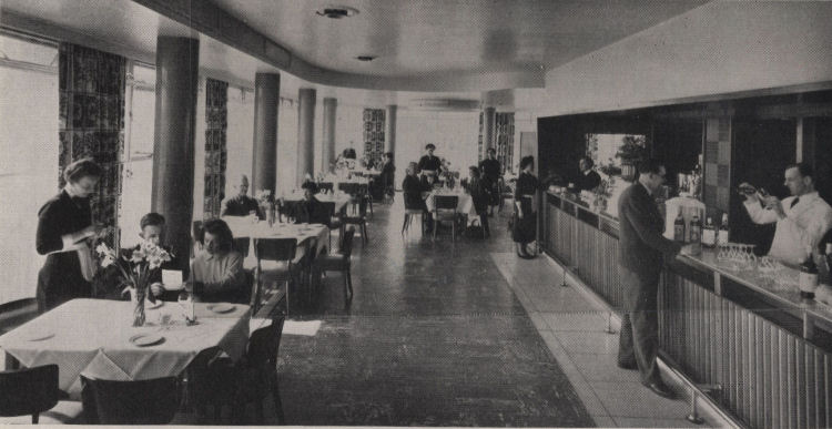 Inside the Merry Dolphin 1955