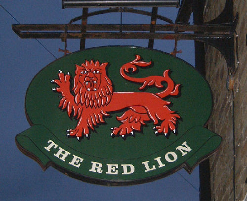 Red Lion sign