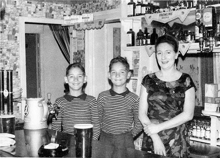 Joice French and twins circa 1961