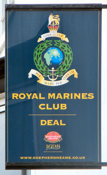 Royal Marines Club sign
