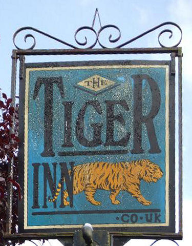 Tiger pub sign