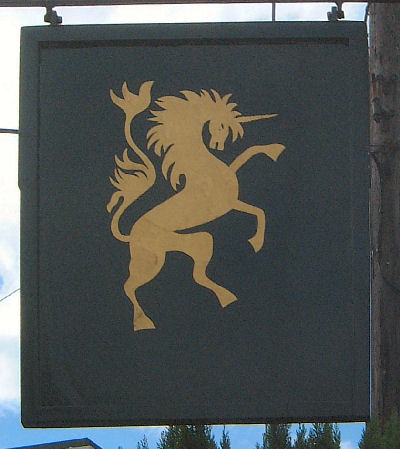 Unicorn sign at Bekesbourne
