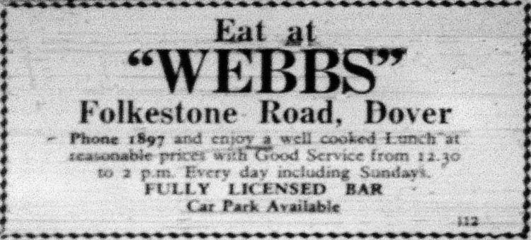 Webbs advert 1965