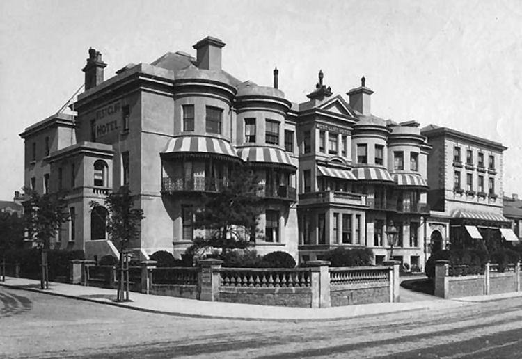 West Cliff Hotel, Folkestone, 1890