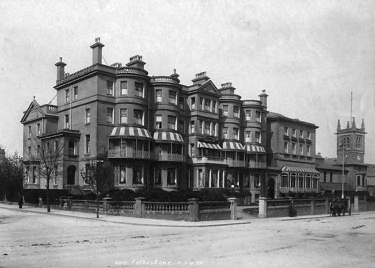 West Cliff Hotel, Folkestone, 1898