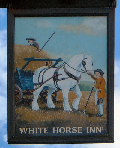 White Horse sign at Bridge
