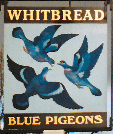 Blue Pigeon sign 1987