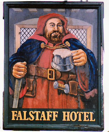 Falstaff Hotel sign 1991