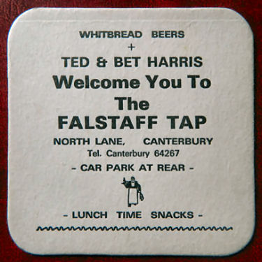 Falstaff Tap beermat