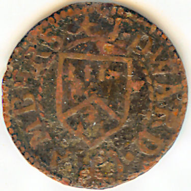 Grocer's Arms coin obverse