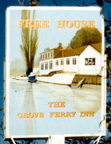 Grove Ferry sign 1986