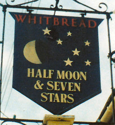 Half Moon and Seven Stars sign 1986