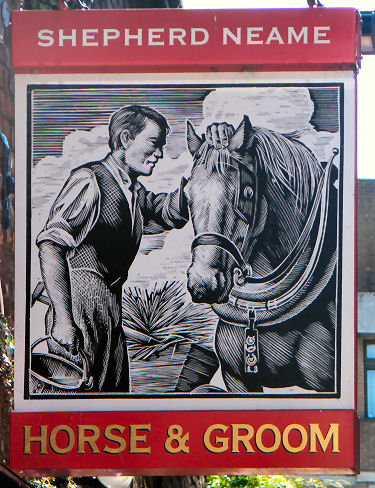 Horse and Groom sign