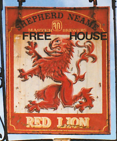 Red Lion sign 1991
