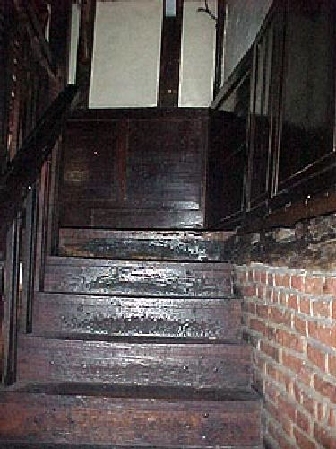 Inside Simple Simon's stairs