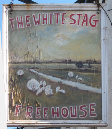 White Stag sign