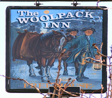 Woolpack Inn sign